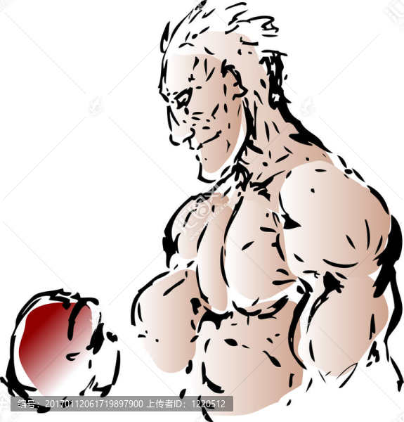 Boxer的素描