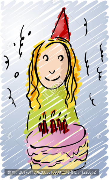 過生日的女孩