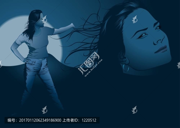 藍色女孩的幻想
