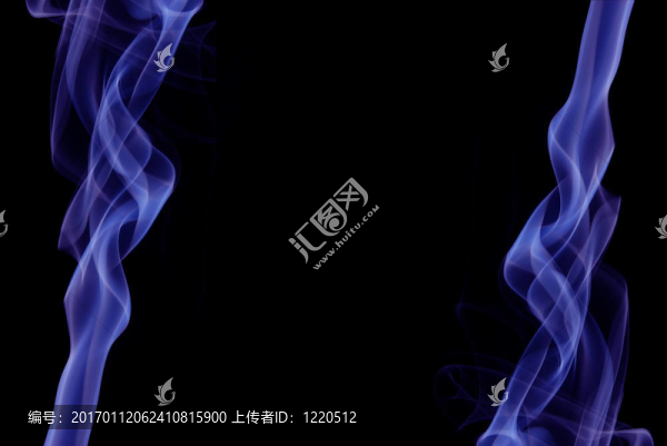 紫色的煙霧