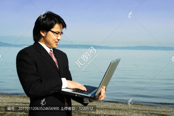 海灘上的商人