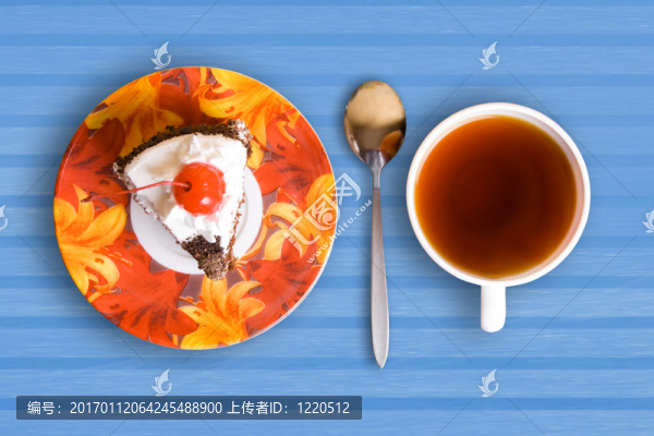 茶杯和蛋糕