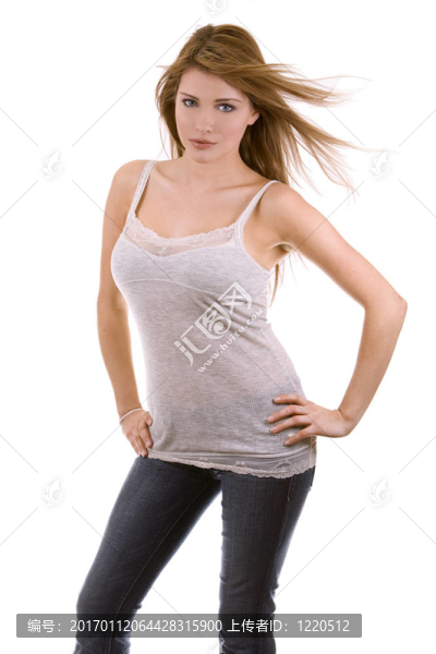 年輕的隨便的女孩