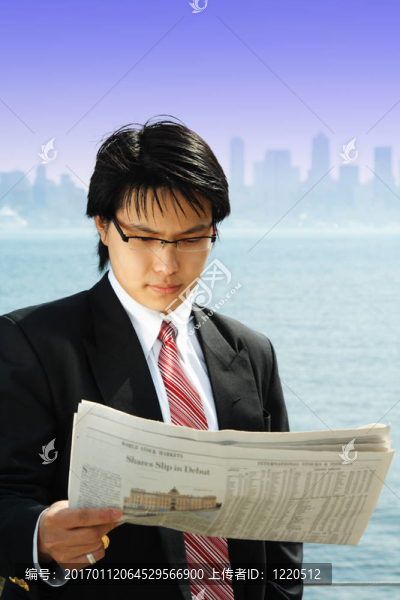 閱讀的商人