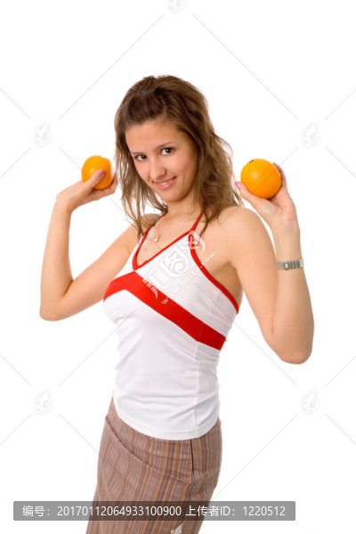 女人與橘子