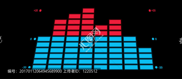 音樂設備的指示器。