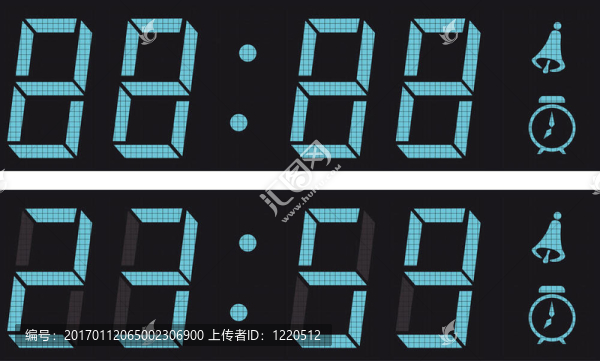 顯示數(shù)字時鐘。