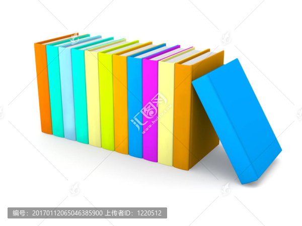一排彩色書籍