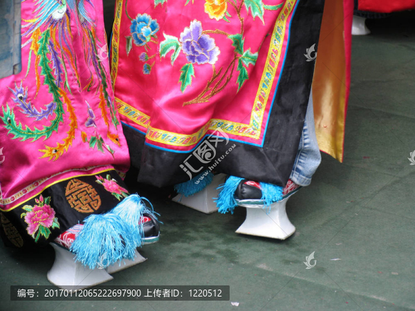 美麗的中國(guó)古董鞋；