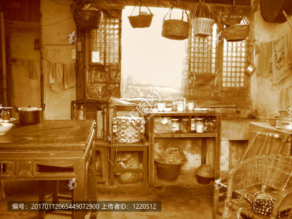 很老的風(fēng)格的廚房在中國