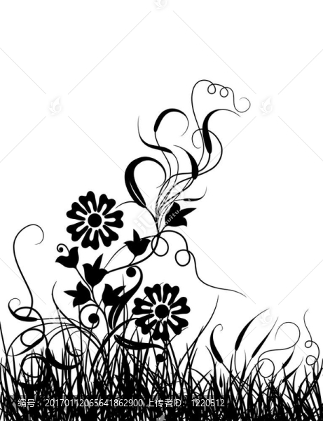 草與花；載體