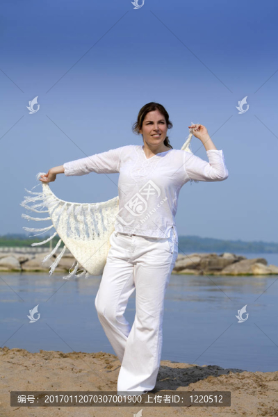 海灘上的女人