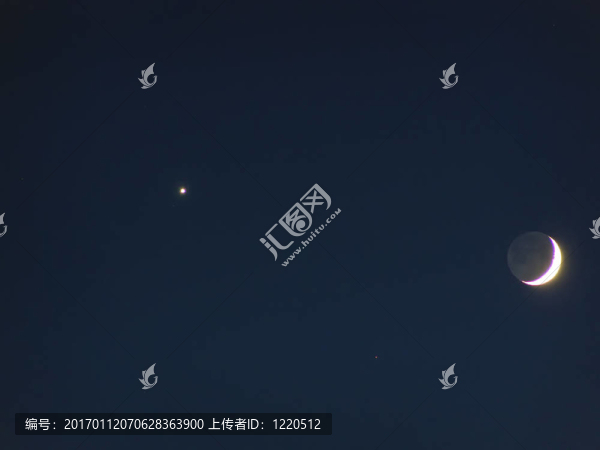新月和星星