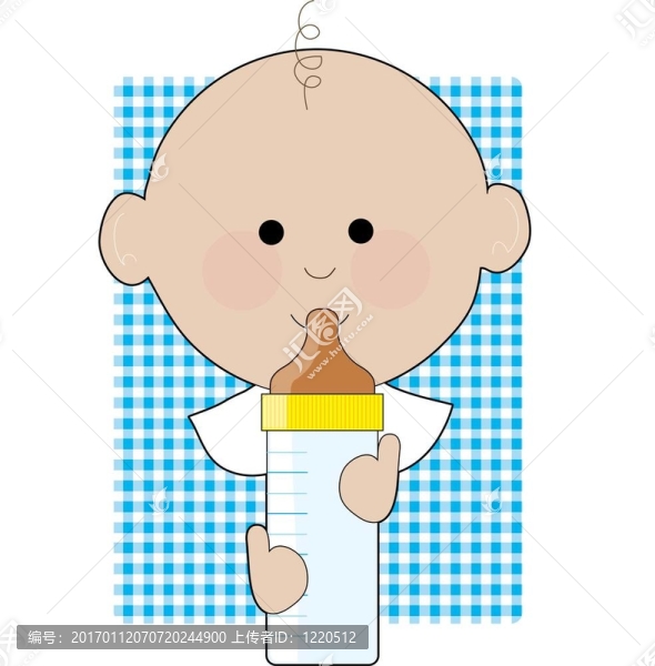 小男孩的瓶子