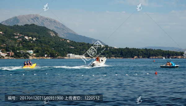 在海上