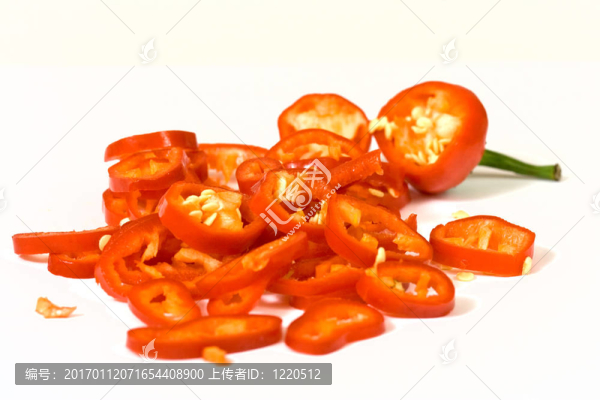 紅辣椒辣椒片白色