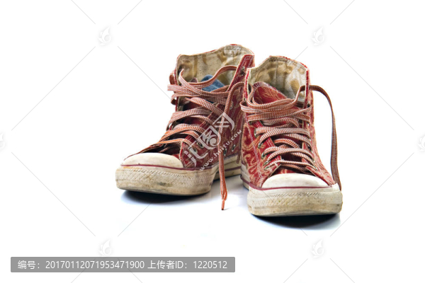 舊的運動鞋