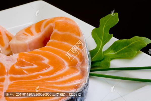 新鮮的三文魚