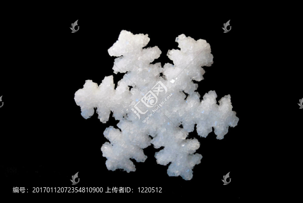 冬天的白色雪花