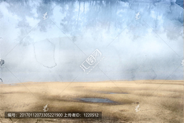 水彩畫垃圾背景