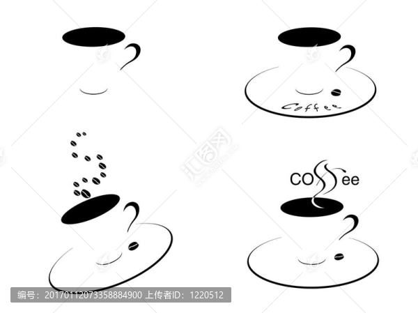 黑咖啡杯