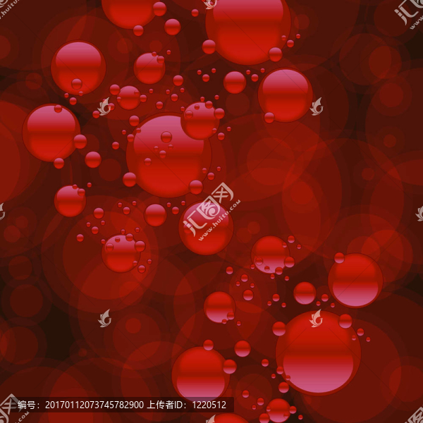 紅色泡泡背景