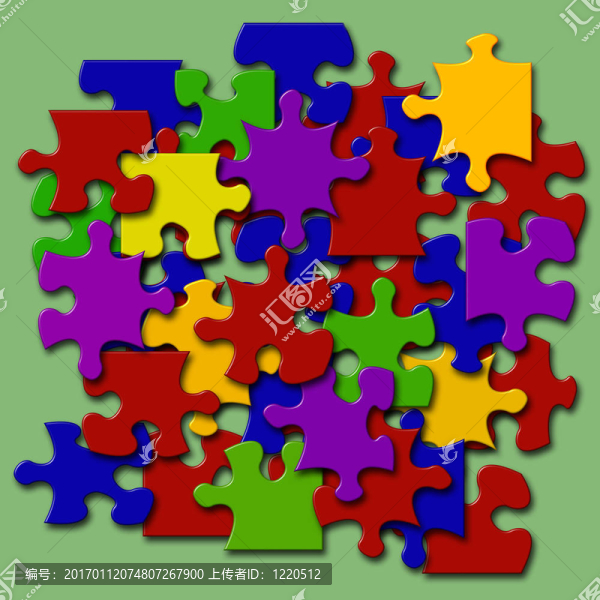 彩色拼圖