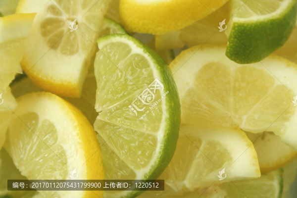 檸檬和石灰片