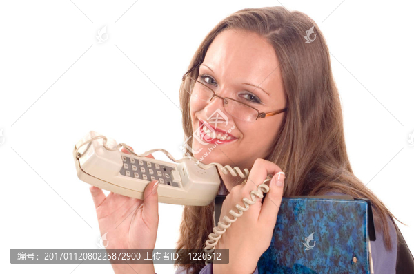 商務(wù)女人和電話