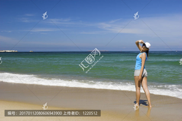 在海灘上的一天
