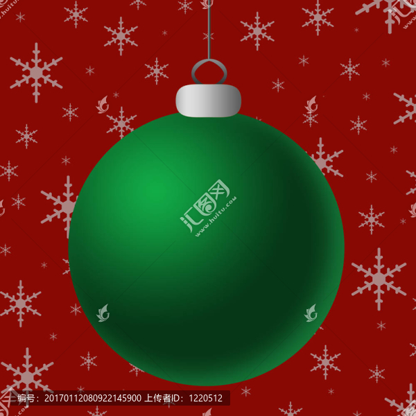 綠色的圣誕裝飾