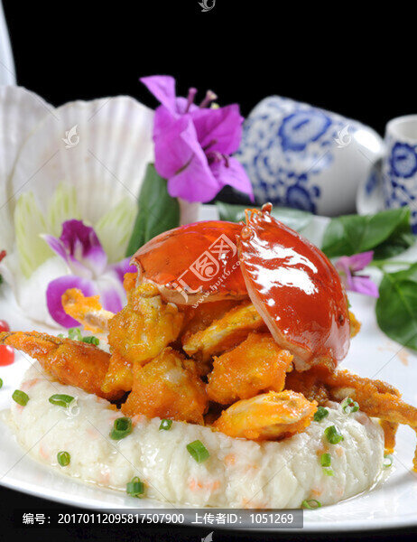 金沙焗肉蟹