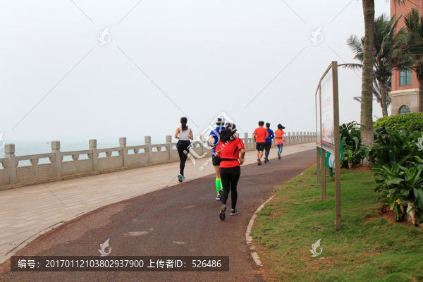 跑步,晨練