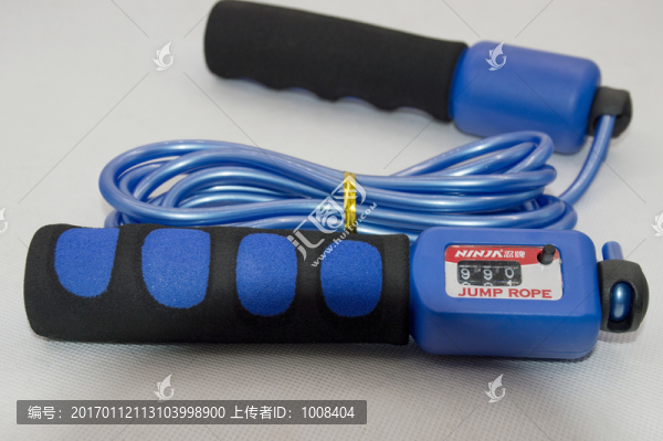 藍色的自動計數(shù)跳繩