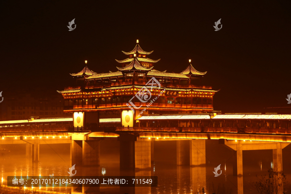 黃山市文峰橋夜景