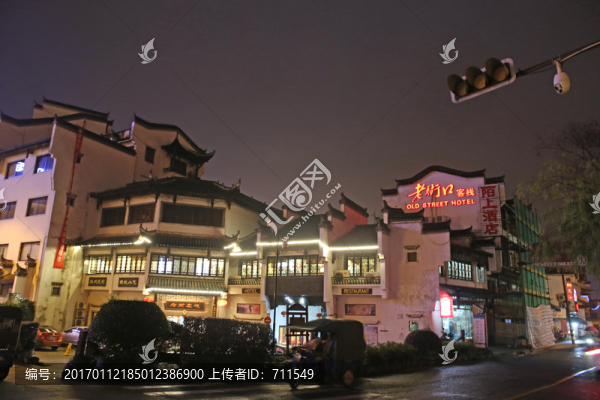 屯溪老街建筑夜景