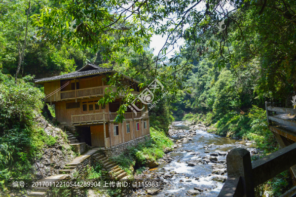 山中溪流