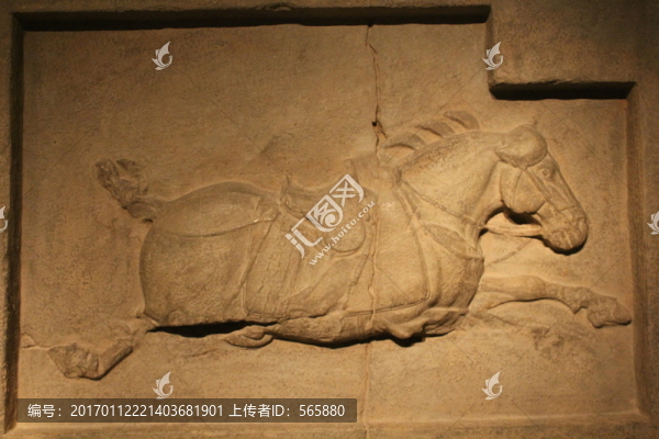 昭陵六駿石刻,青騅