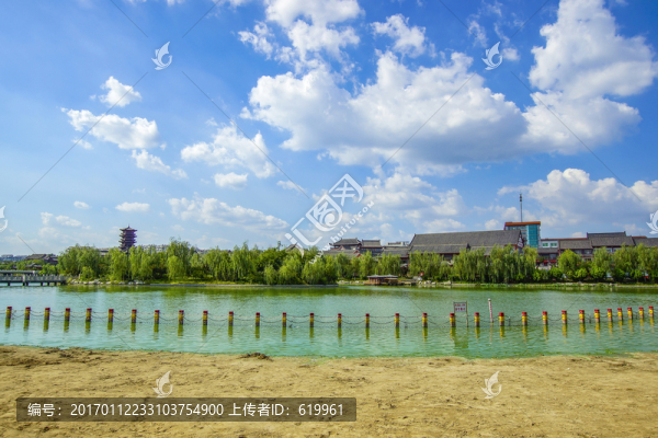 碧水藍(lán)天城市風(fēng)光