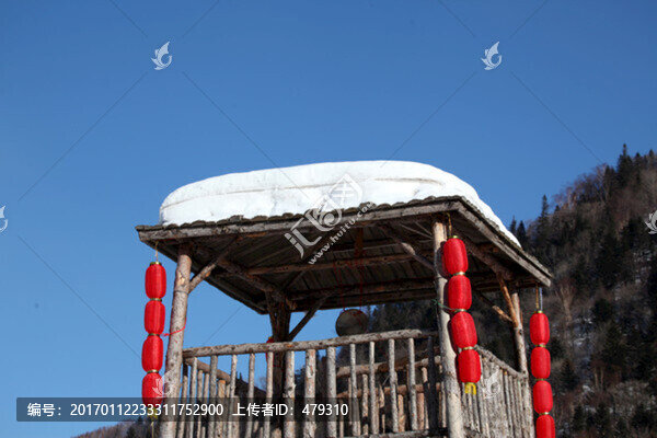 雪鄉(xiāng),雪景,瞭望臺