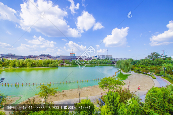 碧水藍天城市風(fēng)光