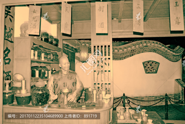老上海,酒館,蠟像