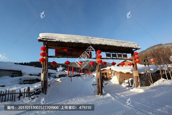 雪鄉(xiāng),雪景,門