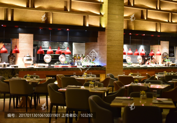 上海靜安鉑爾曼酒店的自助餐廳