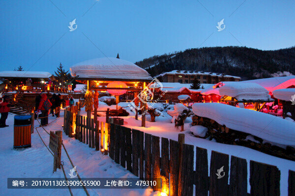 雪鄉(xiāng),夜景