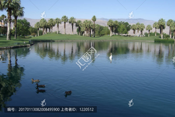 在高爾夫rresrot湖