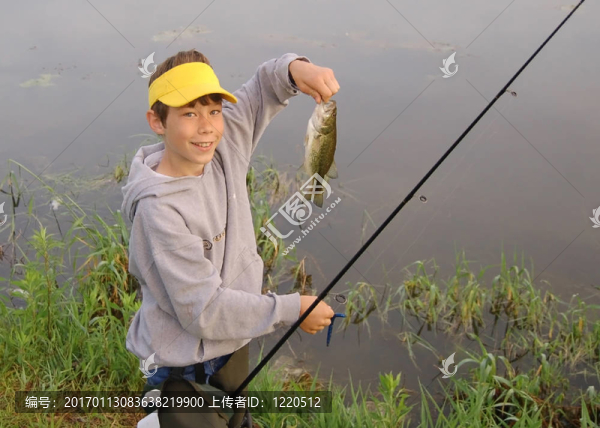 孩子的釣魚釣