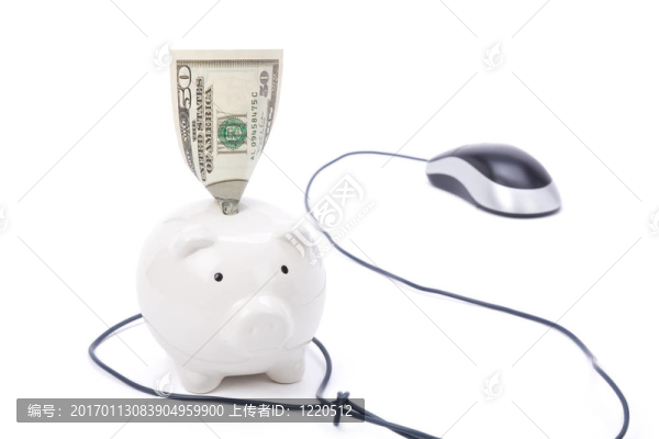 小豬銀行和電腦鼠標(biāo)