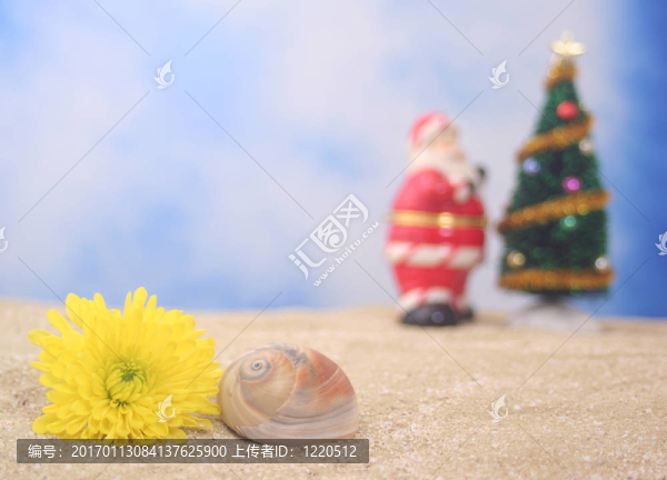 在海灘度假