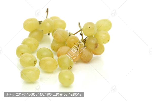 綠色葡萄簇